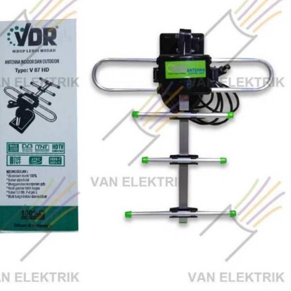 UK.21Jl22ᵟ | ANTENA TV INDOOR & OUTDOOR VDR V-87HD + KABEL 1.5M / ANTENA DIGITAL VDR / ANTENA TV MUR