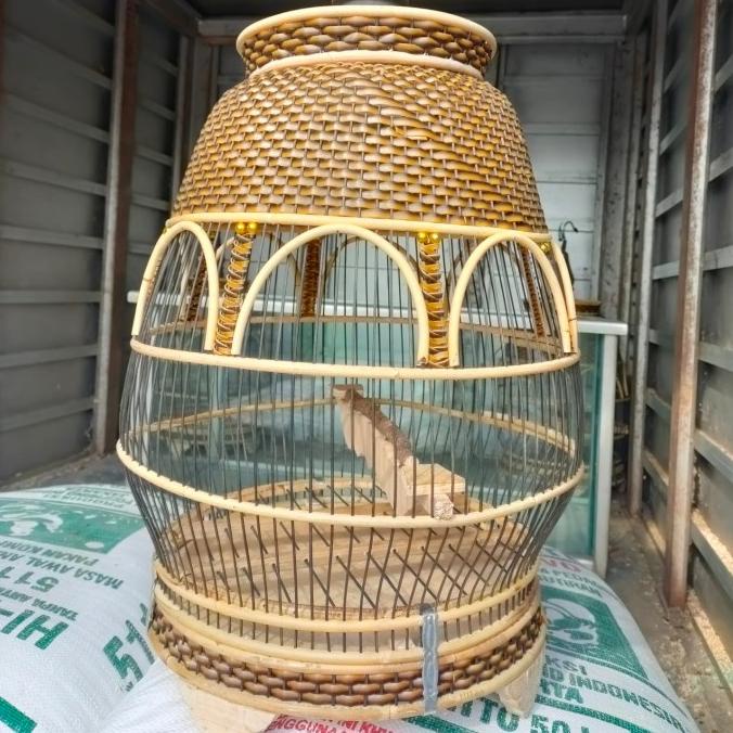 Sangkar Burung perkutut Rotan rajut