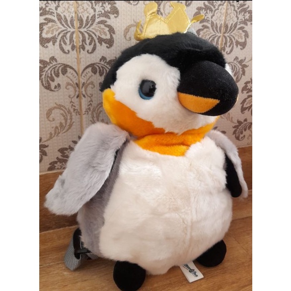 Tas boneka penguin mahkota original dari ocean park hongkong - luckyshopmeow
