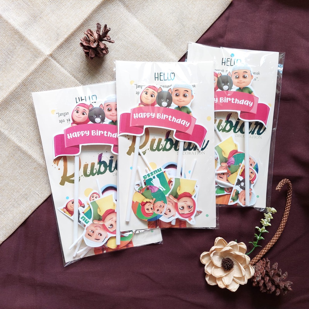 NUSA RARA TOPPER CAKE / HIASAN KUE ULANG TAHUN