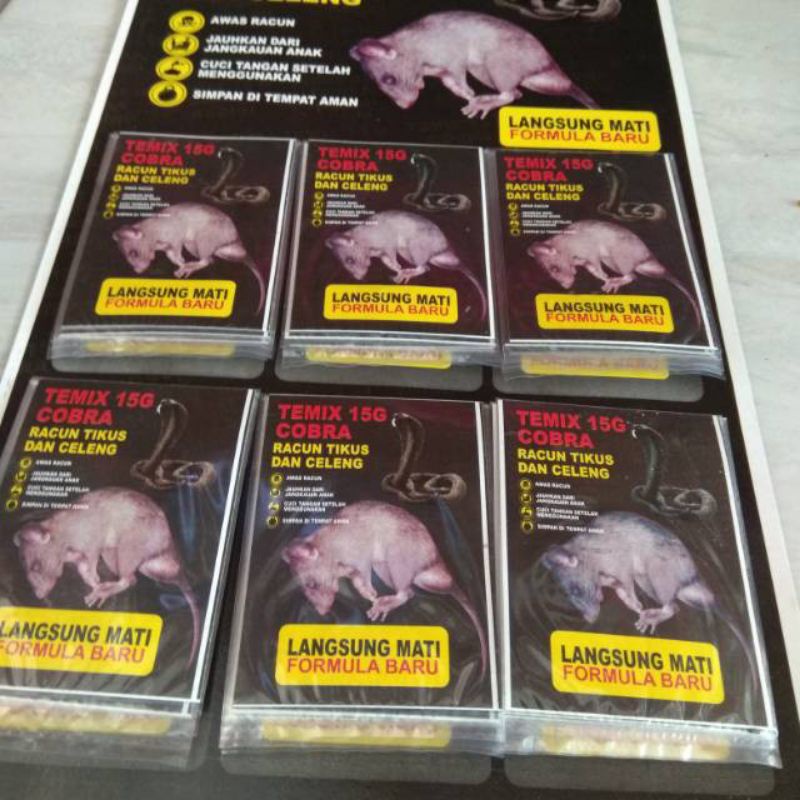 (24pcs) Lem Tikus Celeng Themix Gatotkaca Renteng