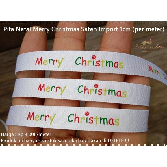 

Psm-306 : Pita Satin Import Merry Christmas 1 Cm (Per Meter)