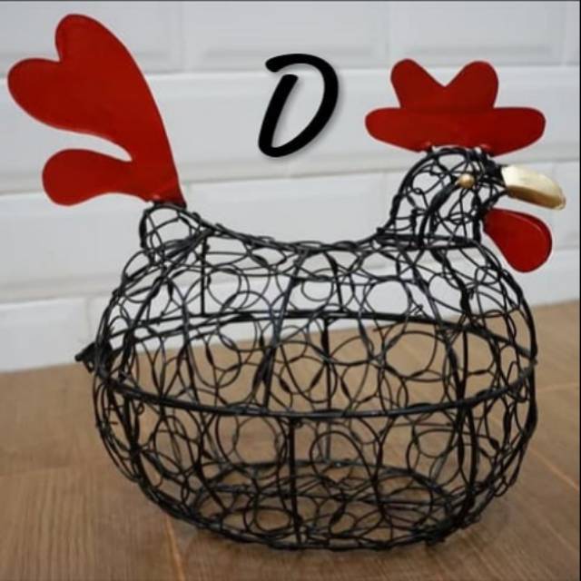 Keranjang ayam Jumbo Hitam (kode D) muat 25 telor ayam