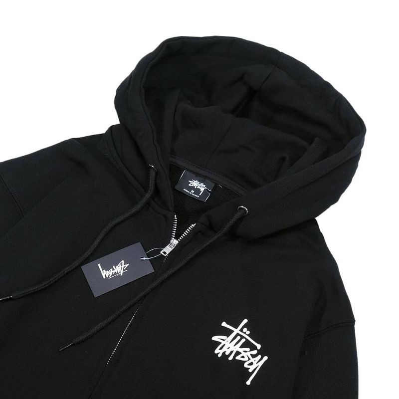 Stussy Basic Zip Hoodie (Black)