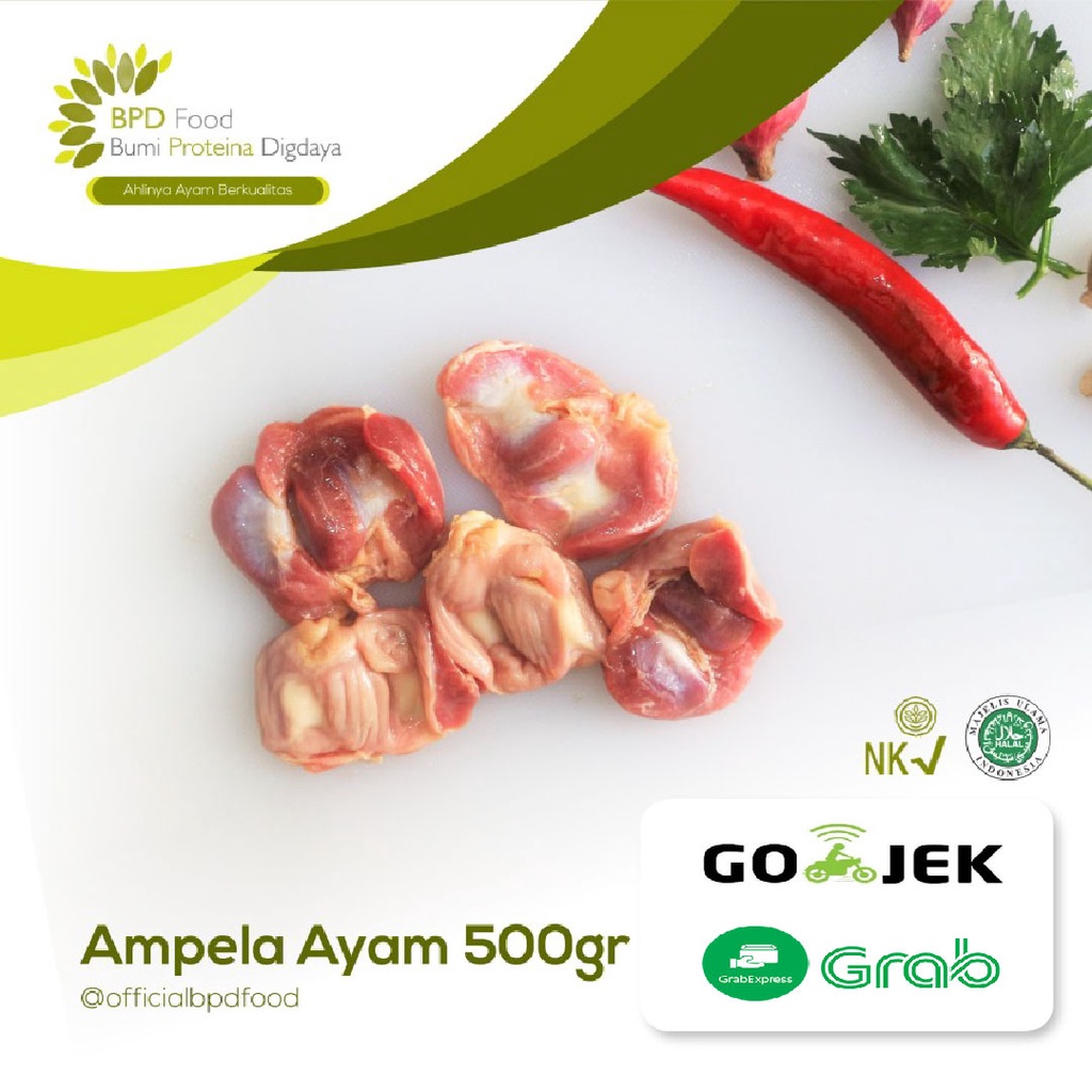 

AMPELA AYAM 500GRAM/PACK HALAL PREMIUM