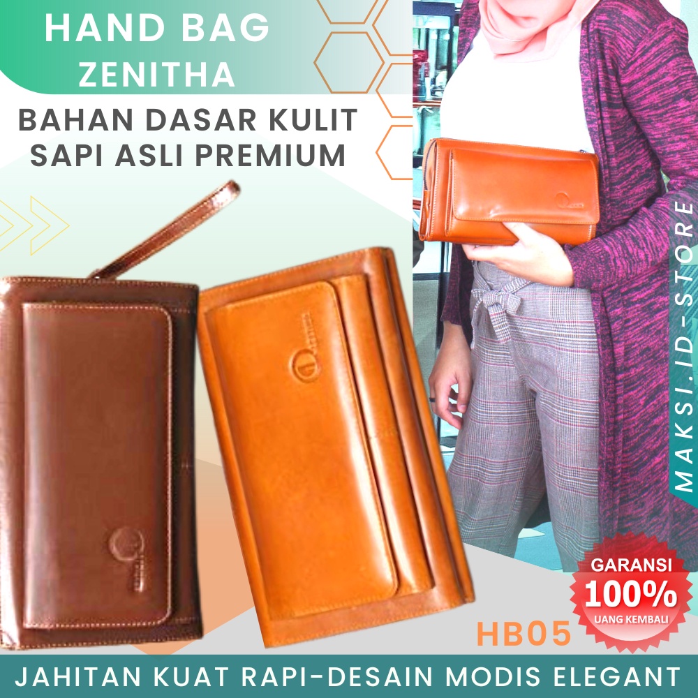 Handbag Wanita Tas Kulit Wanita Asli Tas Tangan Bahan Kulit Sapi Asli Premium HB05 KUALITAS TERJAMIN MEMUASKAN