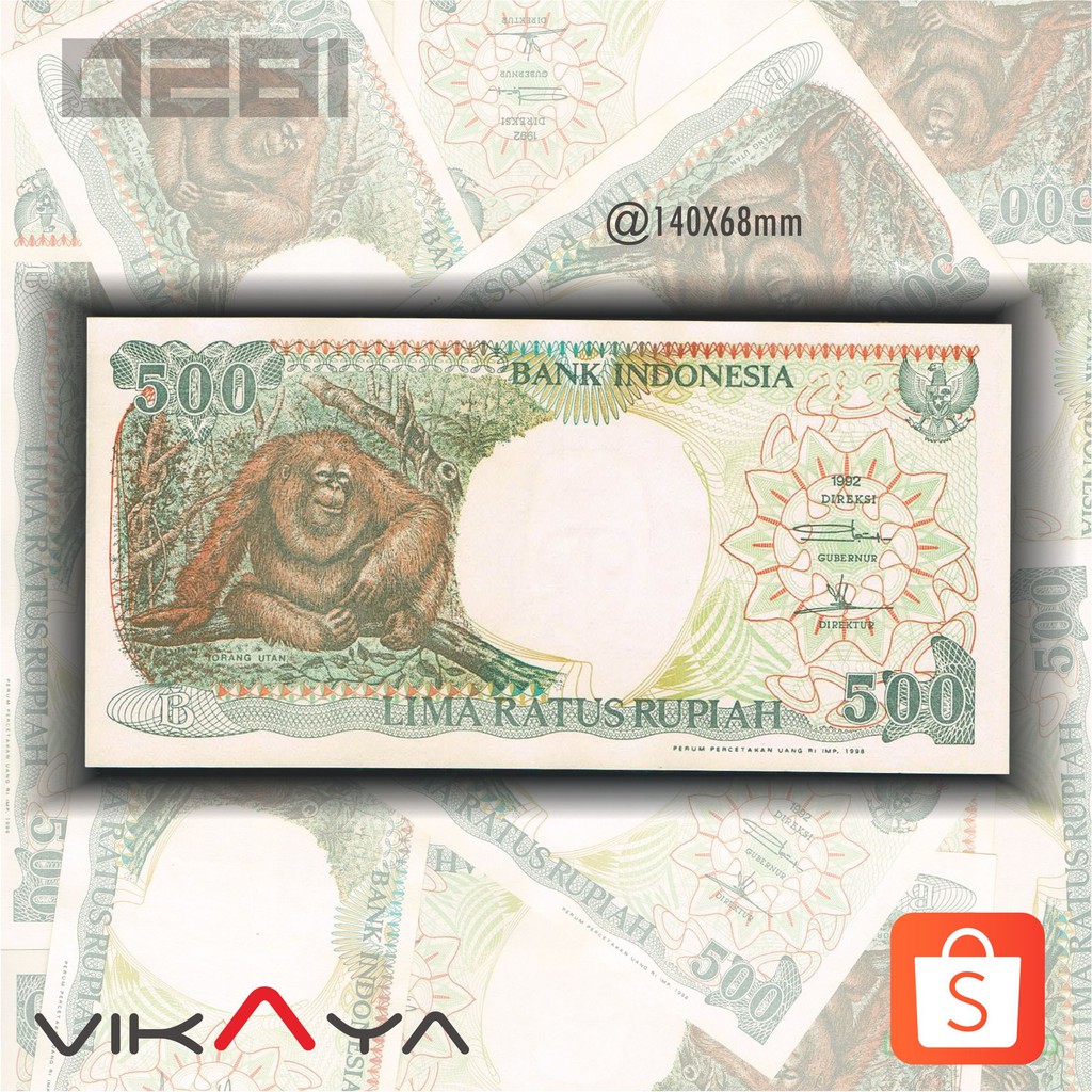[TP281] Uang Lama Pecahan 500 Rupiah Orang Utan Tahun 1992