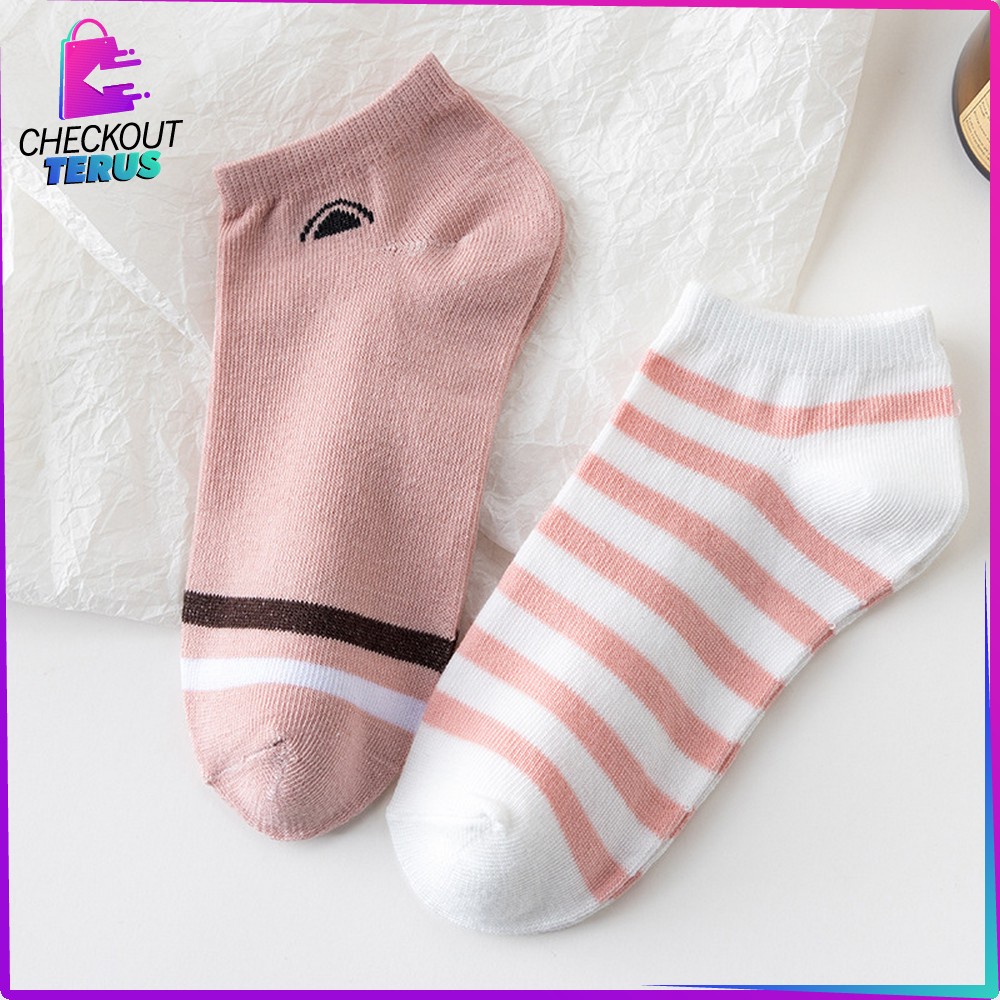 CT P250 Kaos Kaki Wanita Motif Kartun Kucing Lucu Fashion Korea Kaus Kaki Pendek Wanita Motif Semata Kaki Murah