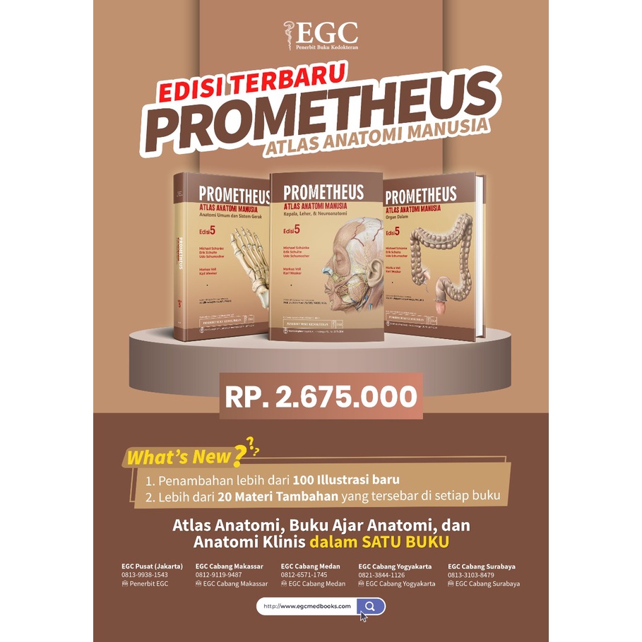 PROMETHEUS ATLAS ANATOMI MANUSIA 1-3 ED. 5 [HC]