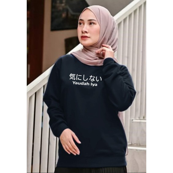 Kaos Lengan Panjang yauda iya / Kaos Sweatshirt / Atasan Wanita / Atasan Wanita Lengan Panjang