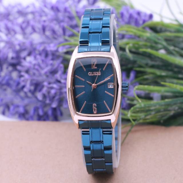 Jam Tangan wanita guess 7295 blue kw super