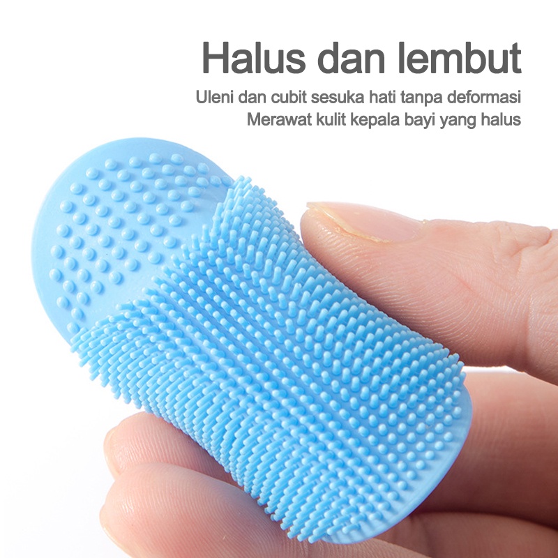 Sikat pembersih wajah/Sikat sampo bayi/Sikat Wajah Pembersih Komedo Silicone Sikat Pembersih Muka Facial Pad/Sikat silikon  L222