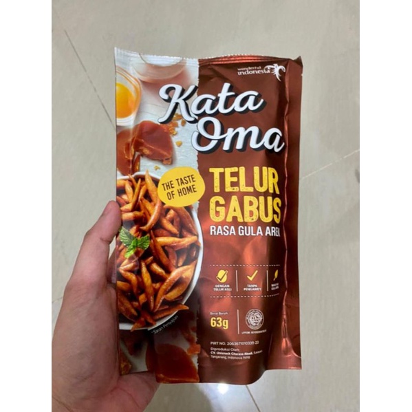 

Kata Oma Telur Gabus Rasa Gula Aren Tanpa Pengawet