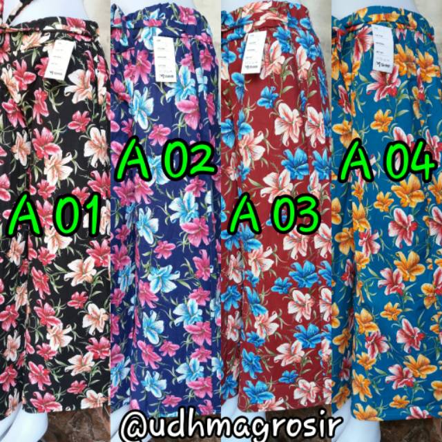 KULOT KATUN STRETCH MOTIF / celana kulot katun motif best seller