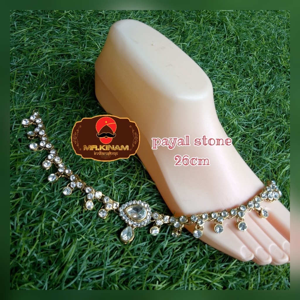 PAYAL DEWASA [WHITE STONE] | GELANG KAKI INDIA