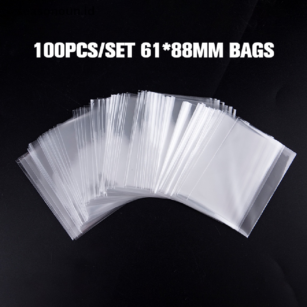 【seasonoun】 100Pcs 61x88 Transparent Collection Card Film Card Game Protector Kill Sleeves ID