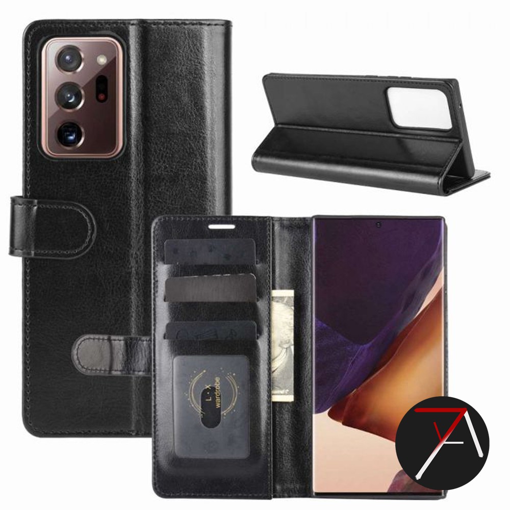 Samsung Galaxy Note 20 Ultra 20Ultra Note20Ultra Flip Wallet Dompet Kulit Leather Cover Case Casing