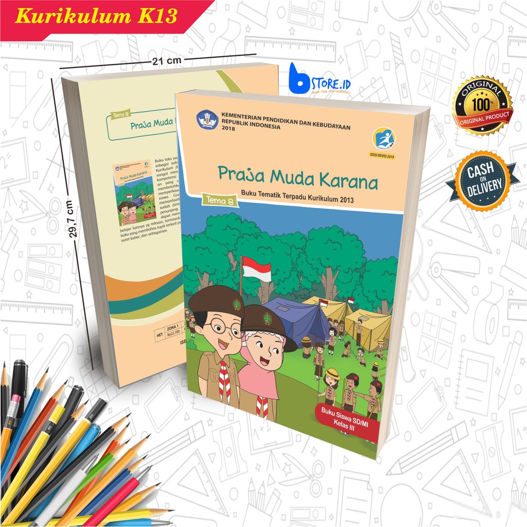 Buku Pelajaran Tematik SD Kelas 3 Semester 1 &amp; 2/Kurikulum 2013