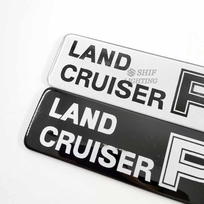 1 x ABS LAND CRUISER PRADO Logo Car Auto Side Rear Emblem Badge Marker Sticker Decal TOYOTA PRADO