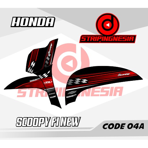 Striping Scoopy New - Stiker Scoopy New - Sticker Scoopy New - Variasi Scoopy - Scoopy