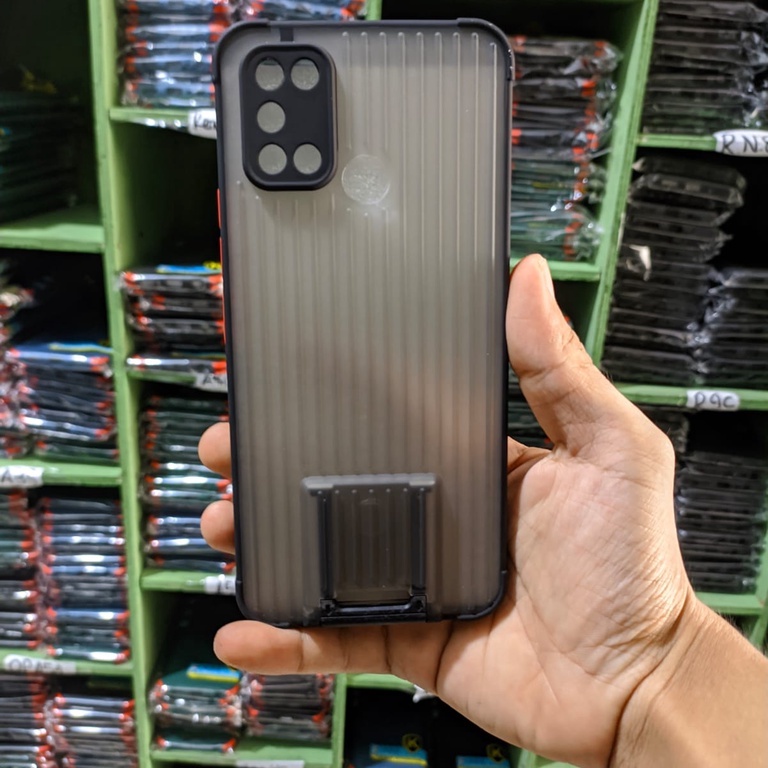 case koper 2 in 1 dudukan braket for Realme 7i C17 Dengan Pelindung kamera