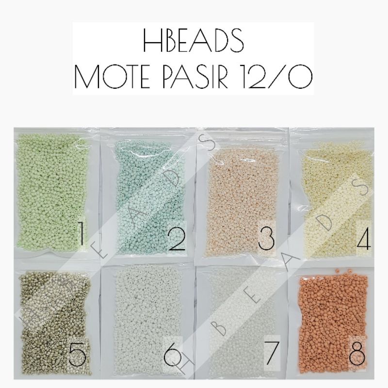 M2102 | 20 gram Mote Pasir 12/O glass beads payet mute jahit