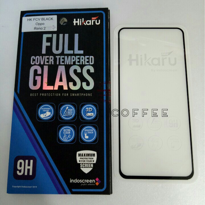 Tempered glass full oppo reno 2 screen guard Hikaru FCV