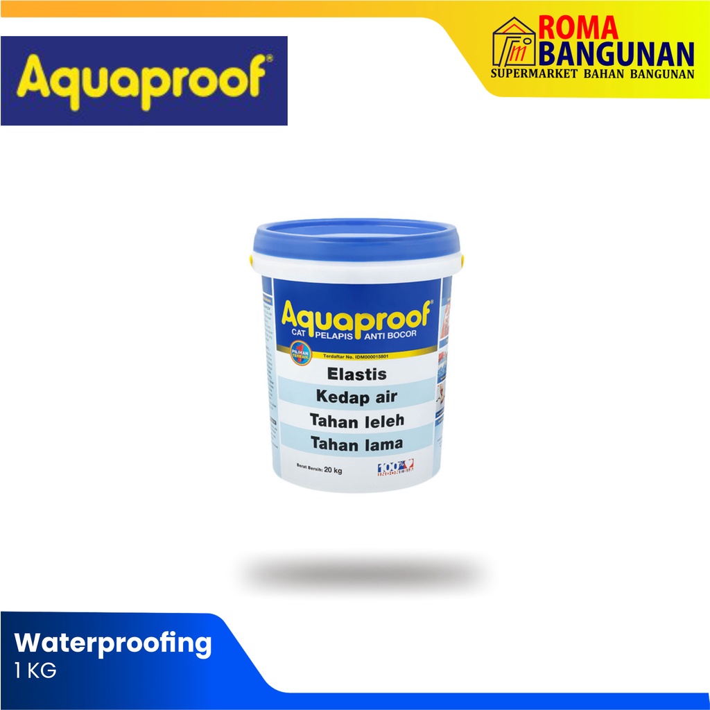 Aquaproof Cat Waterproof Anti Bocor (1KG) - Merah