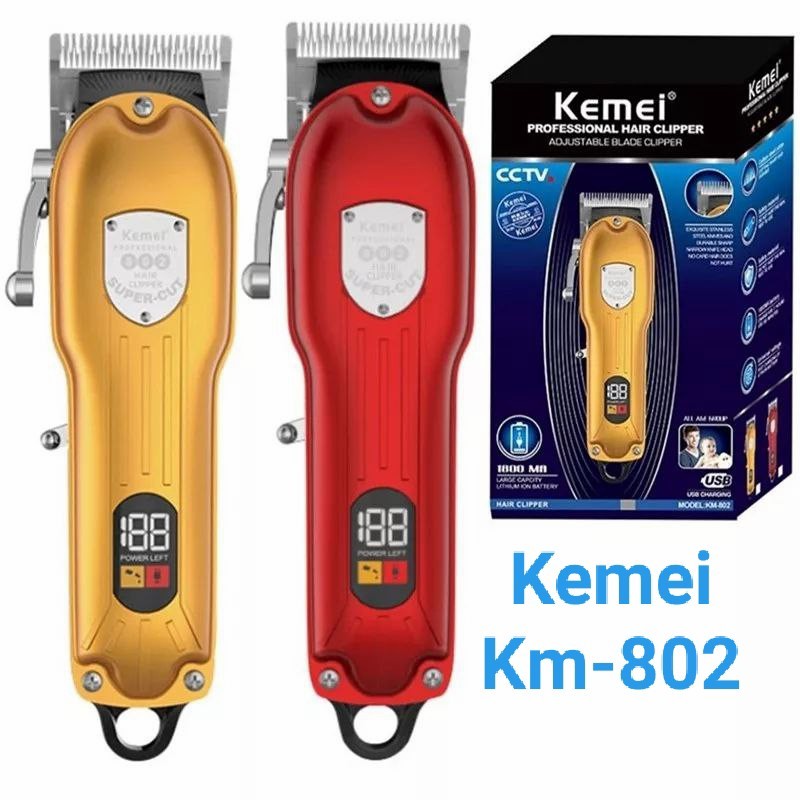 kemei km 802 hair clipper mesin cukur rambut kemei