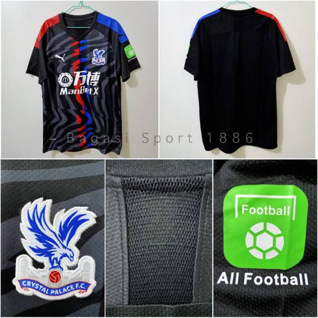 Jersey Baju Bola Crystal Palace Away Tandang Epl Musim 2019 2020 2019 20 Import Tim Medioker Gelap Shopee Indonesia