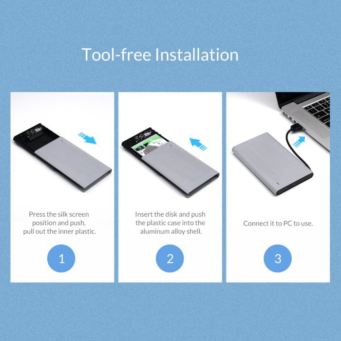 ORICO 2667U3 HDD Enclosure Aluminium 2.5 inch USB3.0