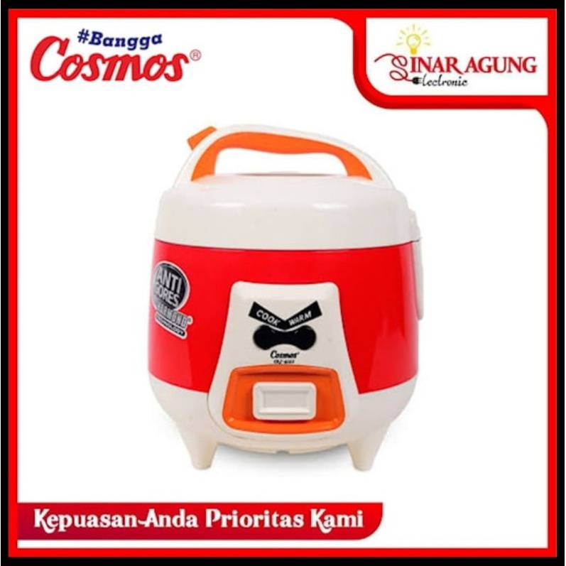Cosmos Rice Cooker  0,6 ltr.CRJ 6123 SinarBlm