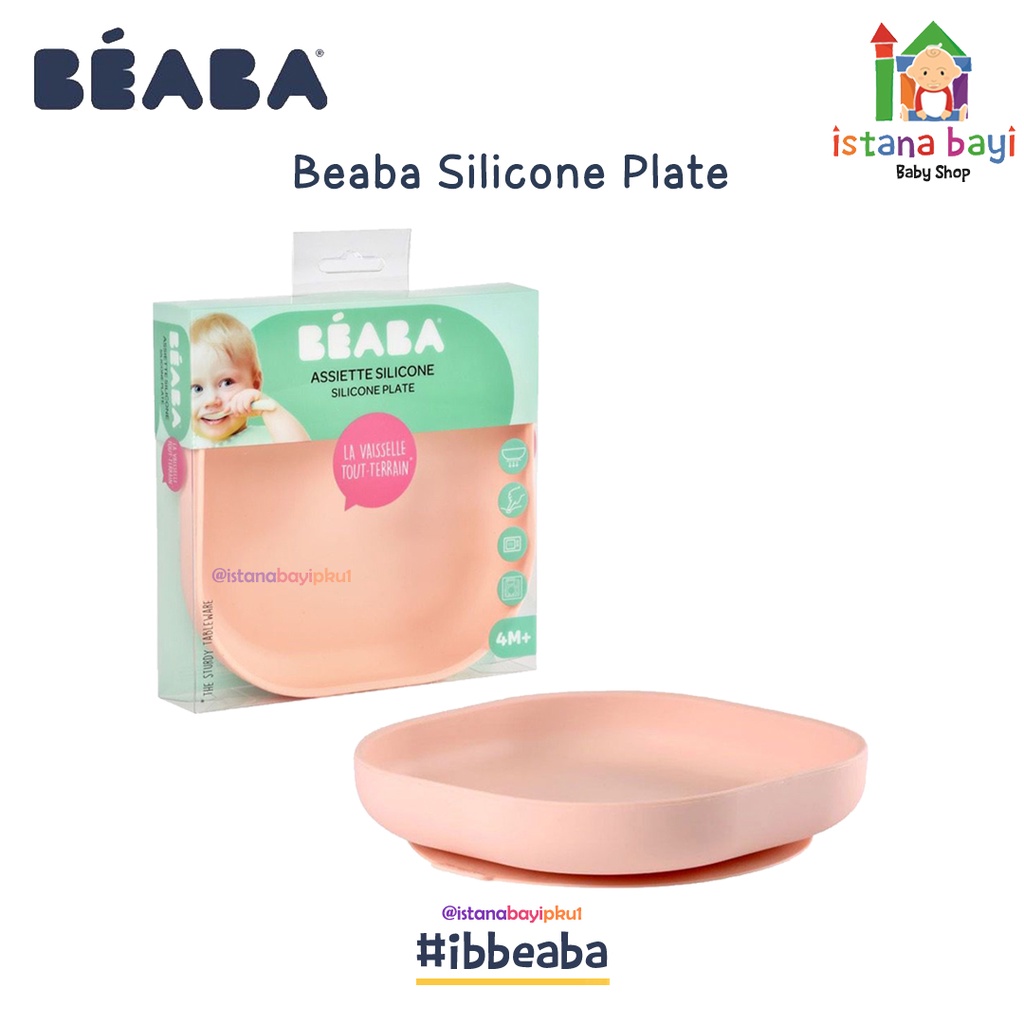 Beaba Baby Silicone Suction Plate - Piring Makan Silicon