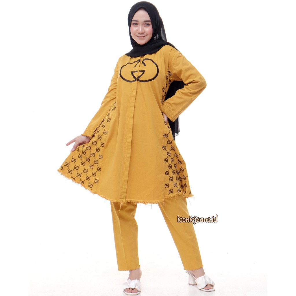 YELLOW MELLOW DENIM ONE SET