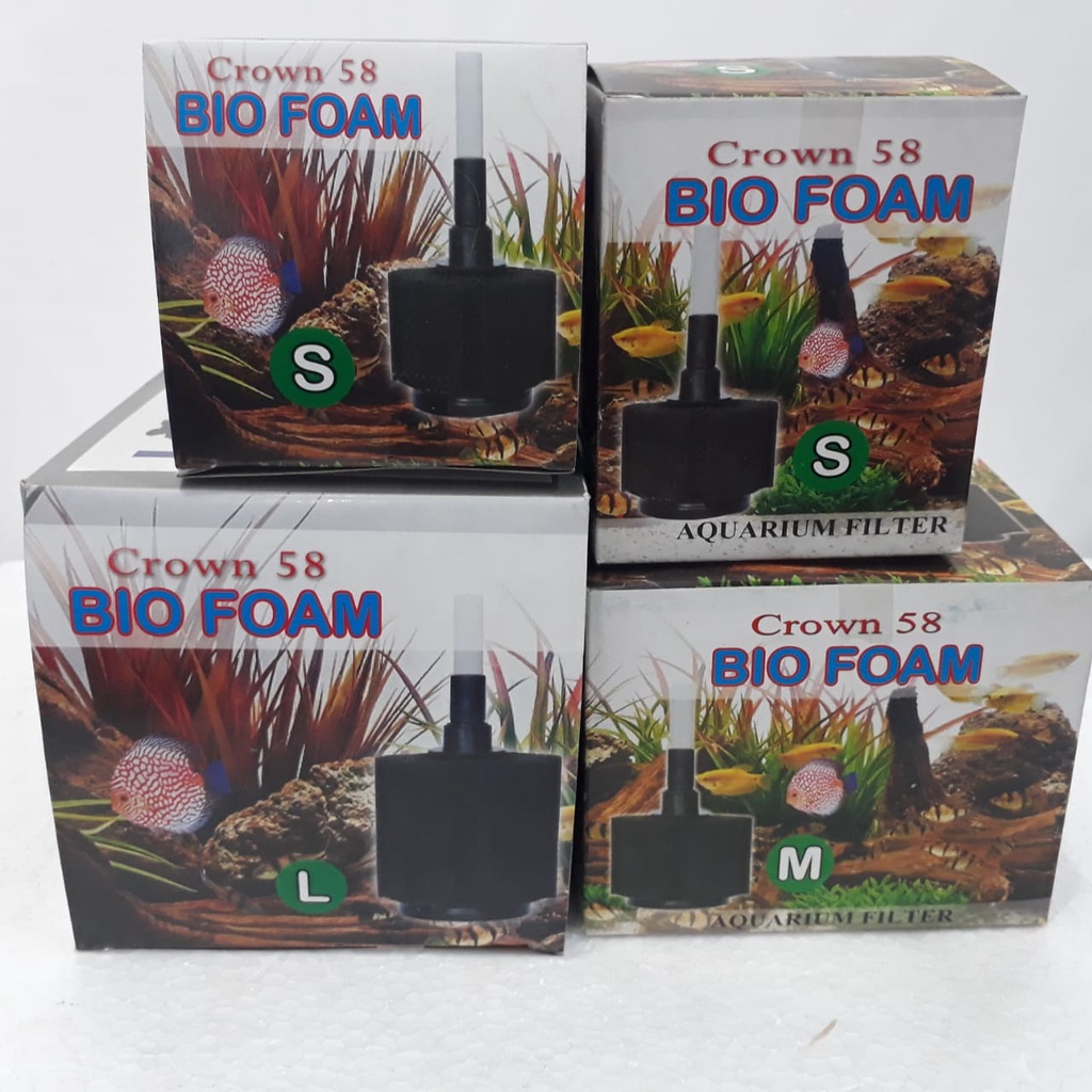 AQUARIUM FILTER CROWN 58 BIO FOAM S-M-L AQUARIUM-AQUASCAPE MURAH