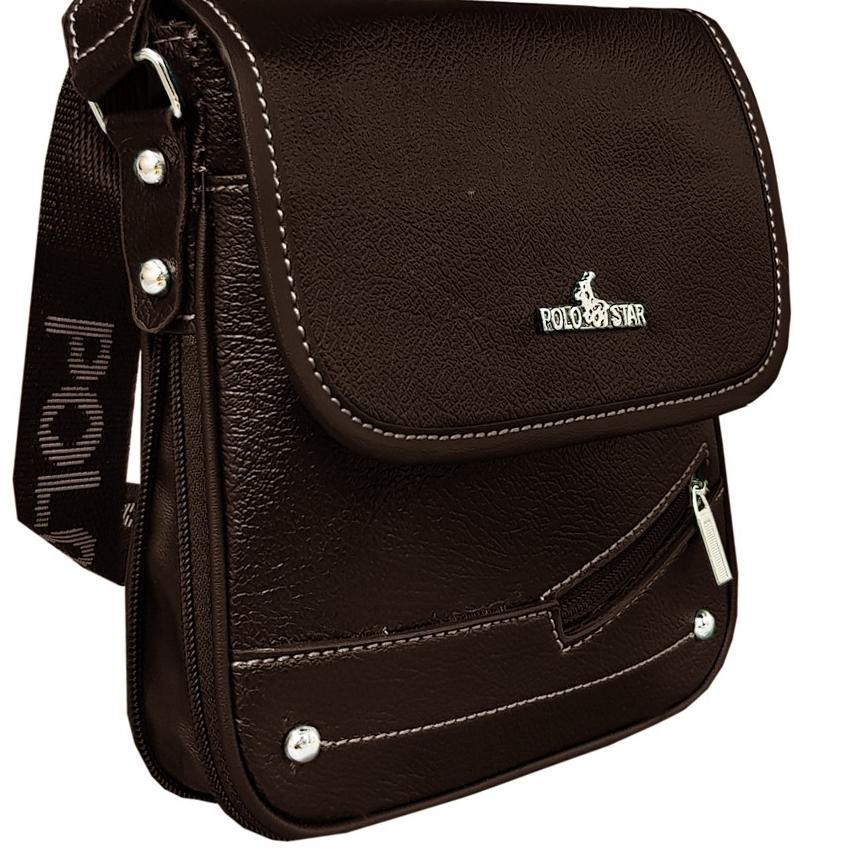 Penawaran Terbaik..  Polo Star SM-9100 Tas Formal Tas Kantor Tas Selempang Pria Smartphone Tas HP Ta