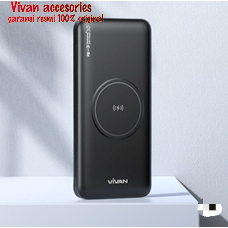 Vivan Powerbank VPB-W11 Wireless 10000MAH.Fast Charging QC3.0/PD garansi resmi