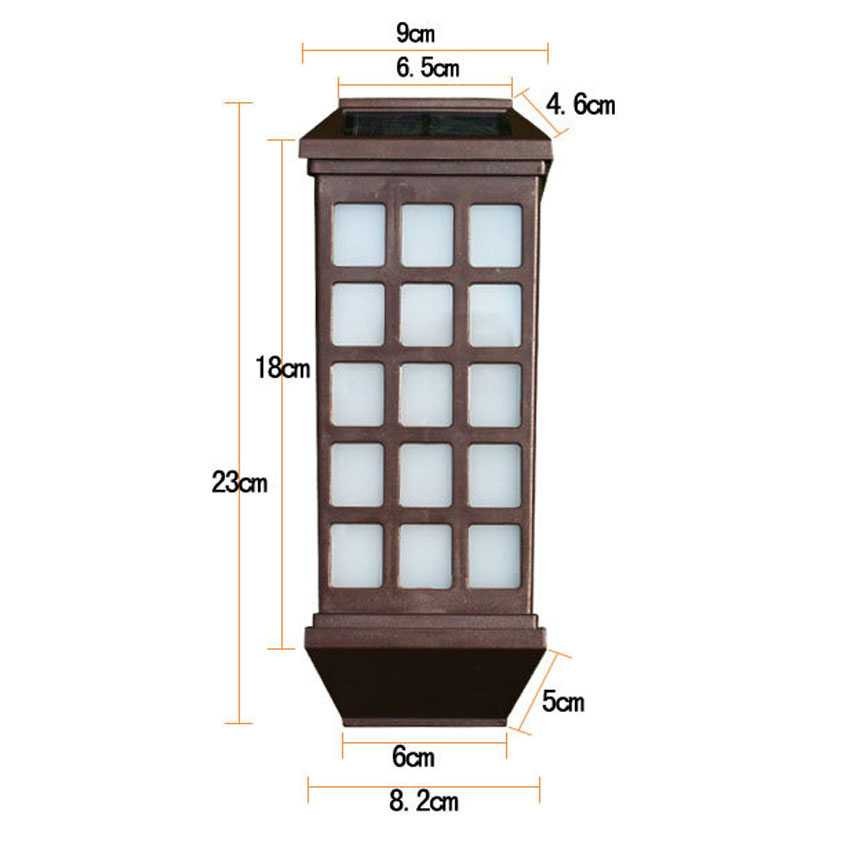 Lampu Taman Lampu Dinding Tenaga Surya Solar cell Lampu Hias Klasik