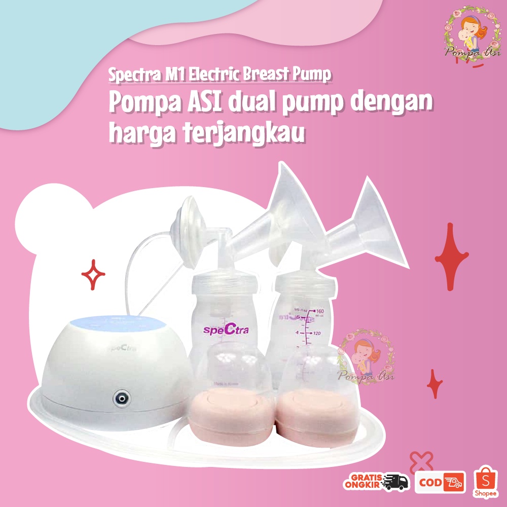 Spectra M1 Dual Pump &amp; Rechargable Breast Pump Electric Perlengkapan Asi Bayi By Mallpompaasi