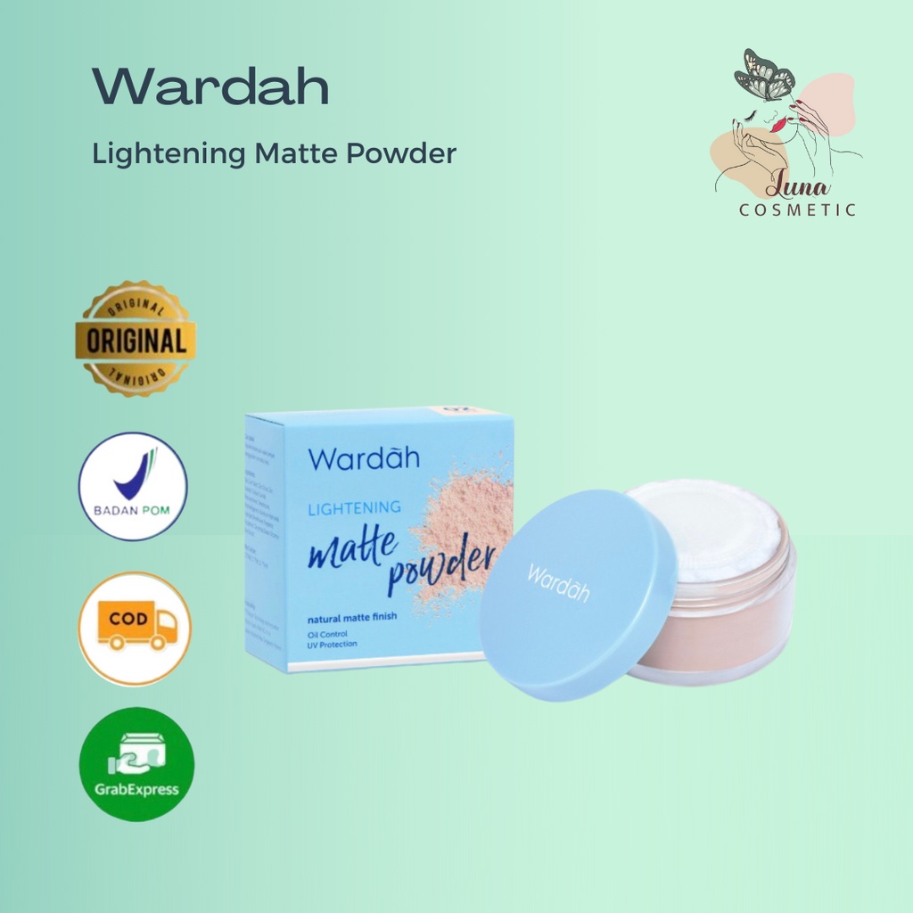 Wardah Lightening Matte Powder - Bedak Tabur Yang Mencerahkan Dengan Hasil Matte Natural