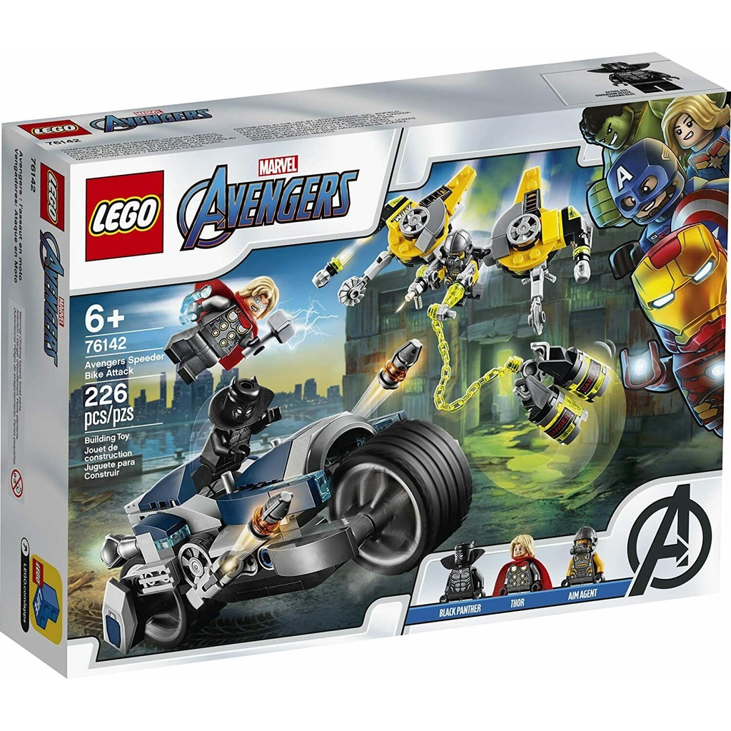 LEGO Marvel Superheroes - 76142 Avengers Speeder Bike Attack Set EndGame Series Building Kid Toy Mov