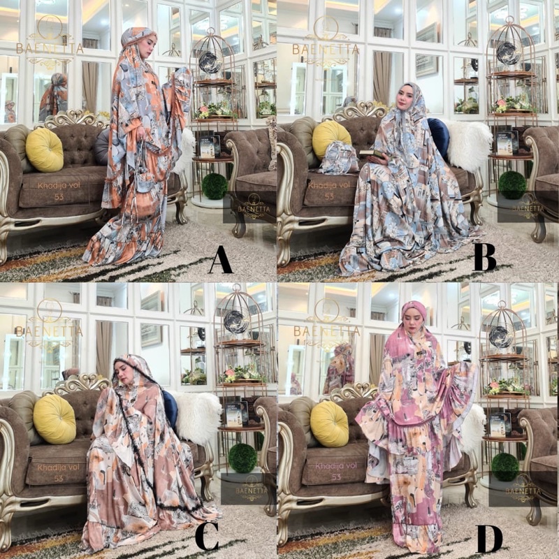 Mukena Khadijah vol 53,Mukena khadijah vol 54,Mukena khadijah baenetta