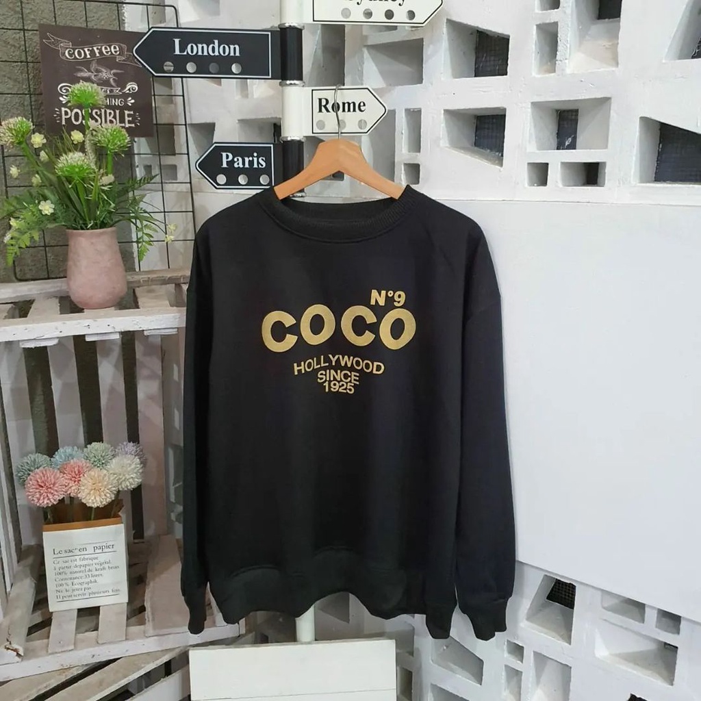 Sweater COCO XXL Outwear Bahan Fleece Korean Style