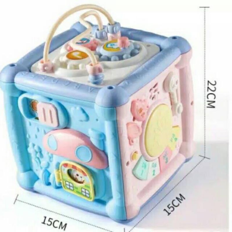 Mainan Edukasi Bayi Anak Kotak Lagu Musik Lampu Puzzle Rattle Baby Play Xylophone Kids Toys