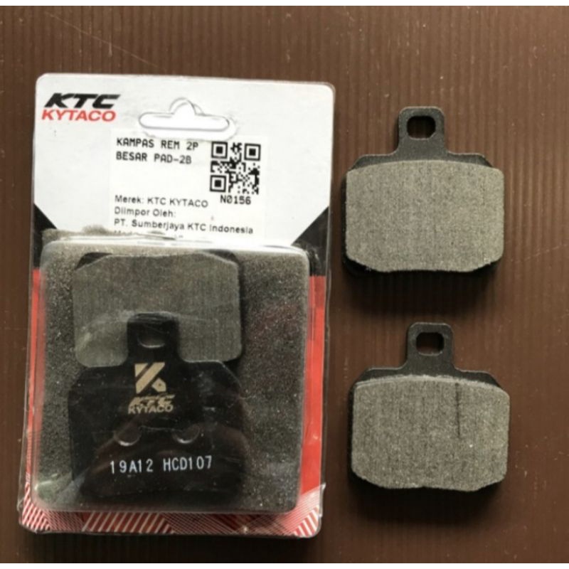 Kampas Rem KTC Kytaco 2 Piston Besar Original PAD-28