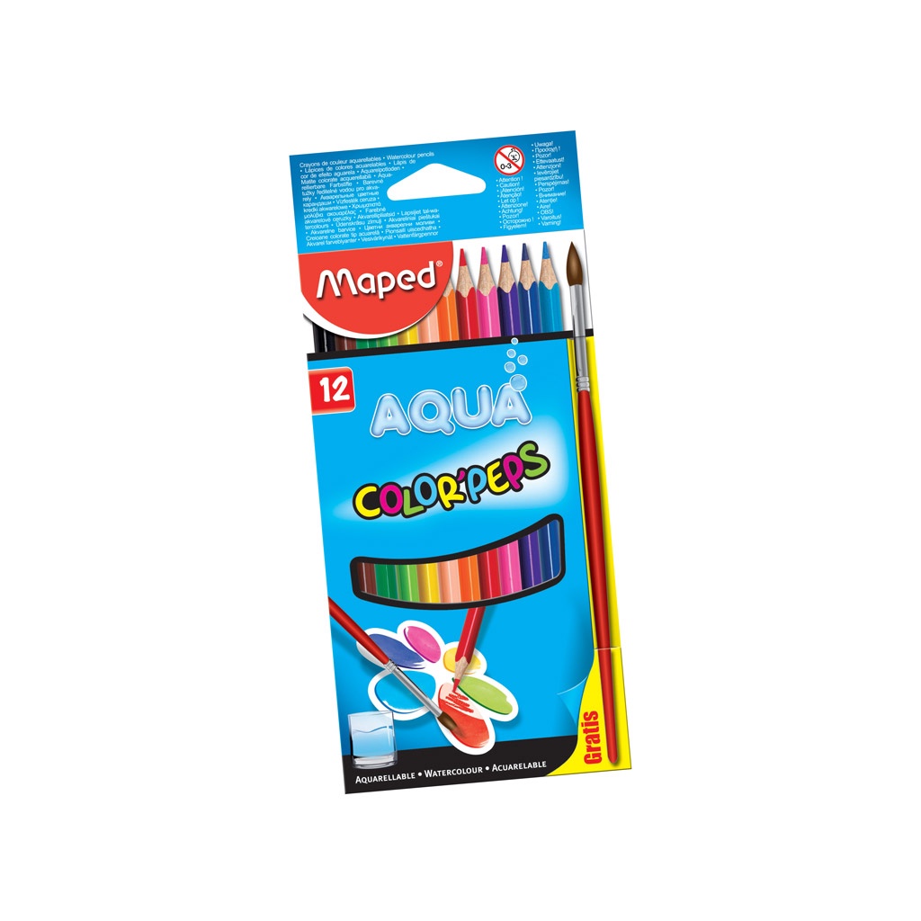 

MAPED PENSIL WARNA AQUA COLOR'PEPS 12 COLORS