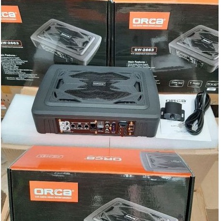 Subwoofer ORCA Kolong Jok Mobil Subwoofer Kolong Aktive ORCA 2663