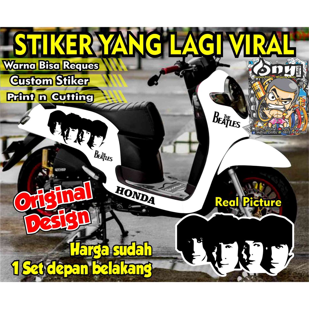 CUTTING STICKER SCOOPY THE BEATLES