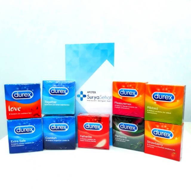 Durex Kondom 3s/12's - Kondom Durex 3s / 12s- Durex isi 12