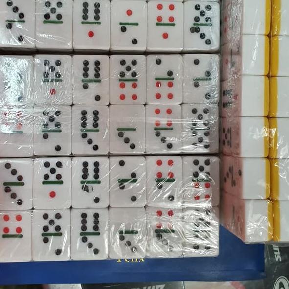 ✰ BATU DOMINO / DOMINO BATU TEBAL PRESS PLASTIK WARNA ★